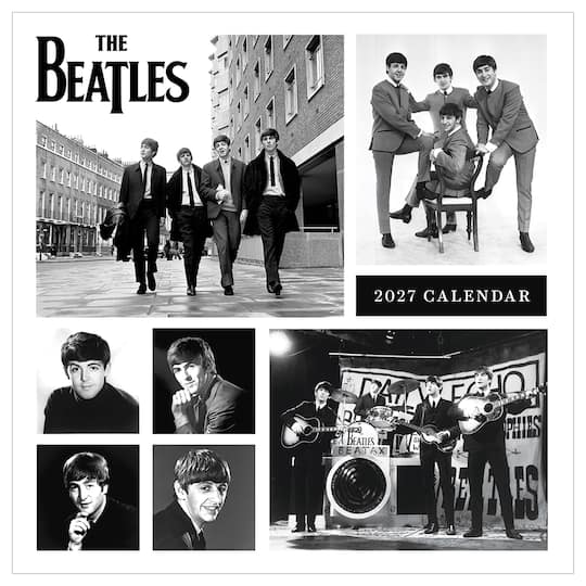 2027 The Beatles: In Black & White Wall Calendar